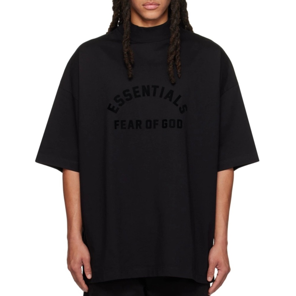 NEW Essentials Fear of God T-Shirt in Jet Black SS23 AUTHENTIC 💯
